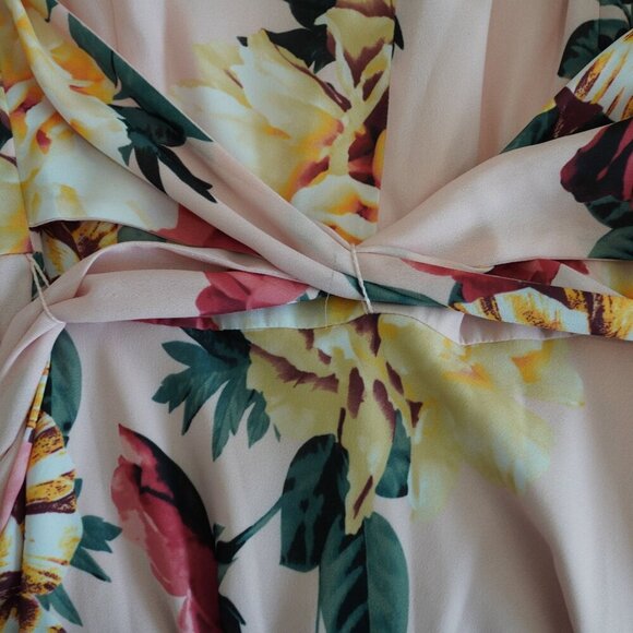 Tahari Arthur S. Levine Petite Floral Midi Dress 12P - Sleeveless, Fit & Flare - Picture 9 of 11